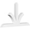 Ekena Millwork Richland Architectural Grade PVC Gable Bracket, 84"W x 49"H x 6"D x 6"F, 14/12 Pitch GBP084X49X0606RIC00 - alternate 1